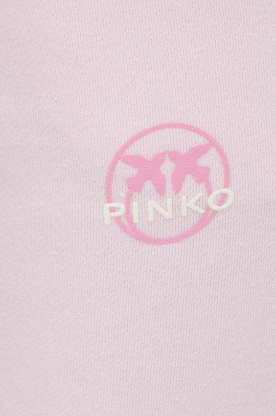 růžová Bavlněné tepláky Pinko