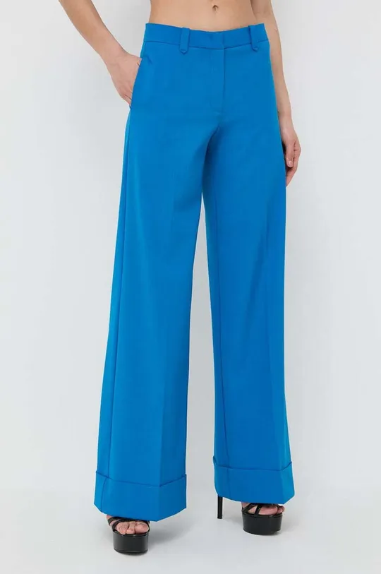 Nohavice s prímesou vlny Pinko modrá