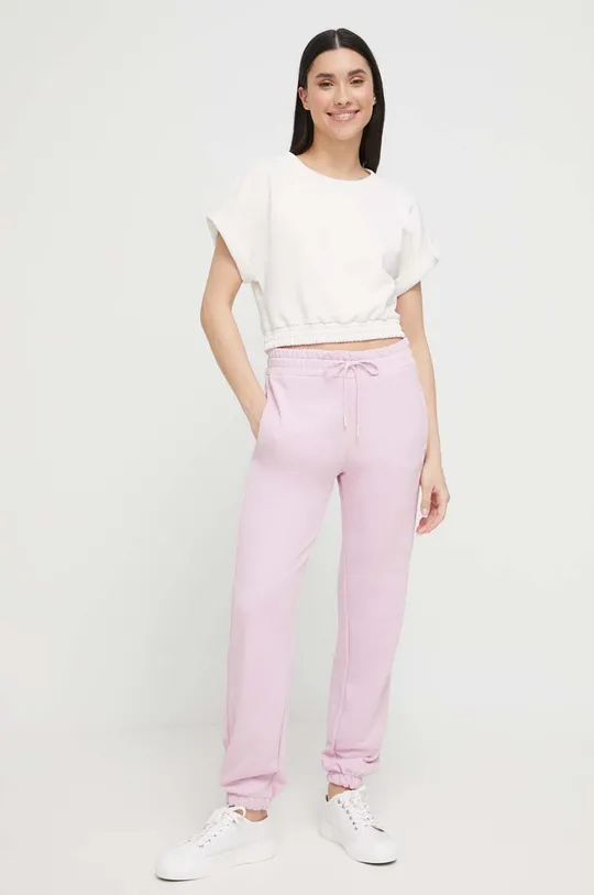 Homewear hlače United Colors of Benetton roza