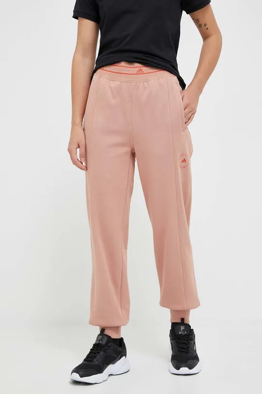 arancione adidas by Stella McCartney pantaloni da jogging in cotone Donna