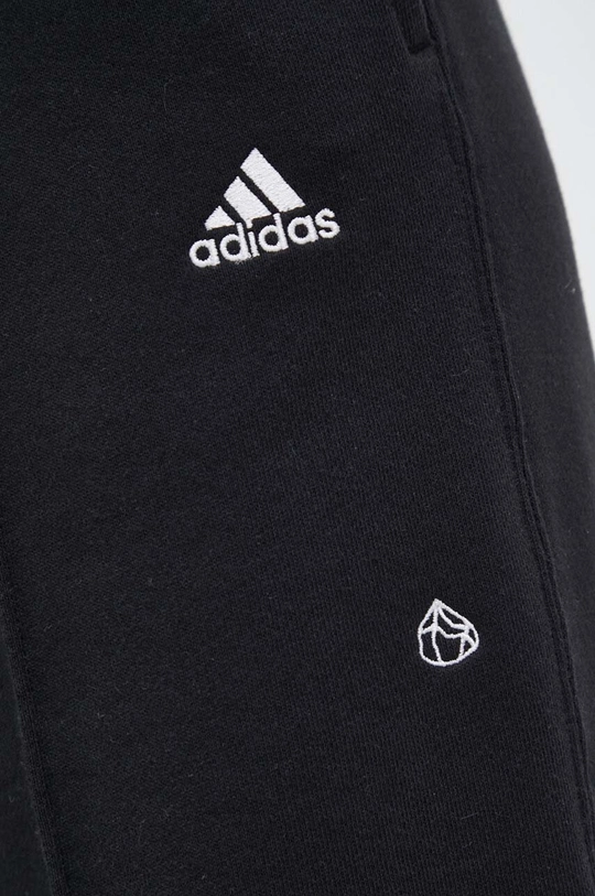 czarny adidas spodnie dresowe bawełniane