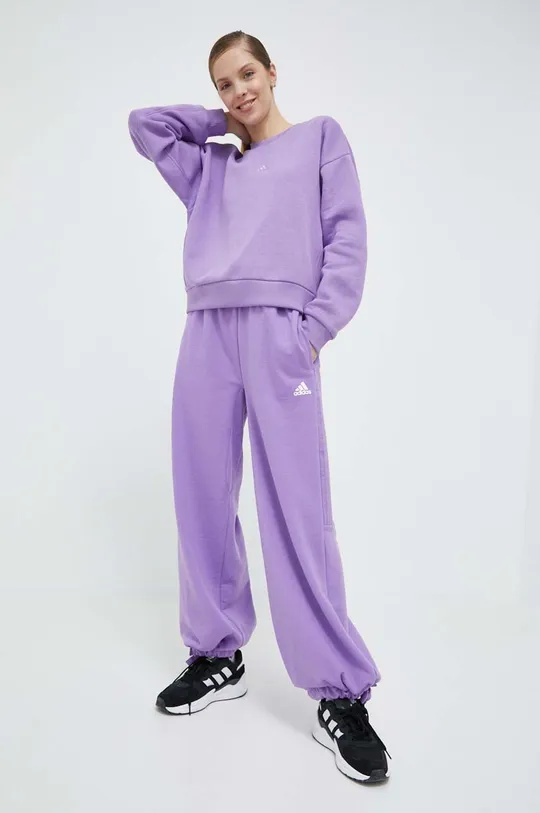 Спортивні штани adidas фіолетовий