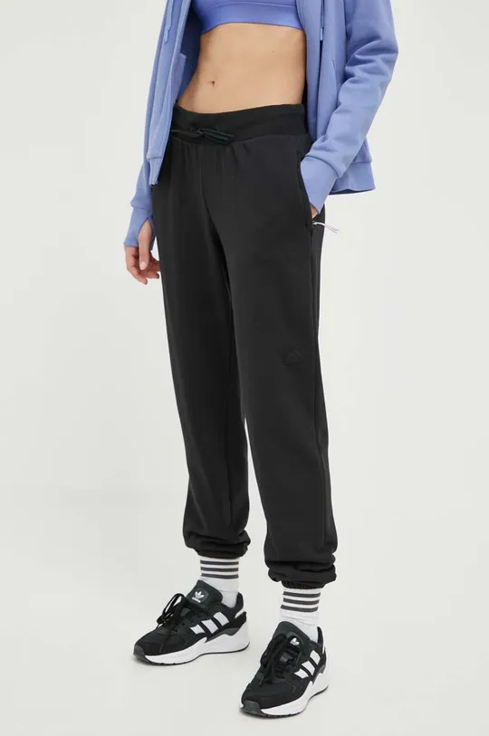 чорний Бавовняні спортивні штани adidas Жіночий