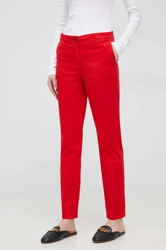 κόκκινο Παντελόνι Tommy Hilfiger Γυναικεία
