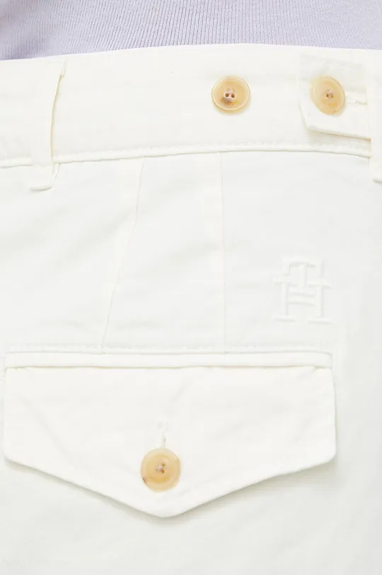 білий Бавовняні штани Tommy Hilfiger