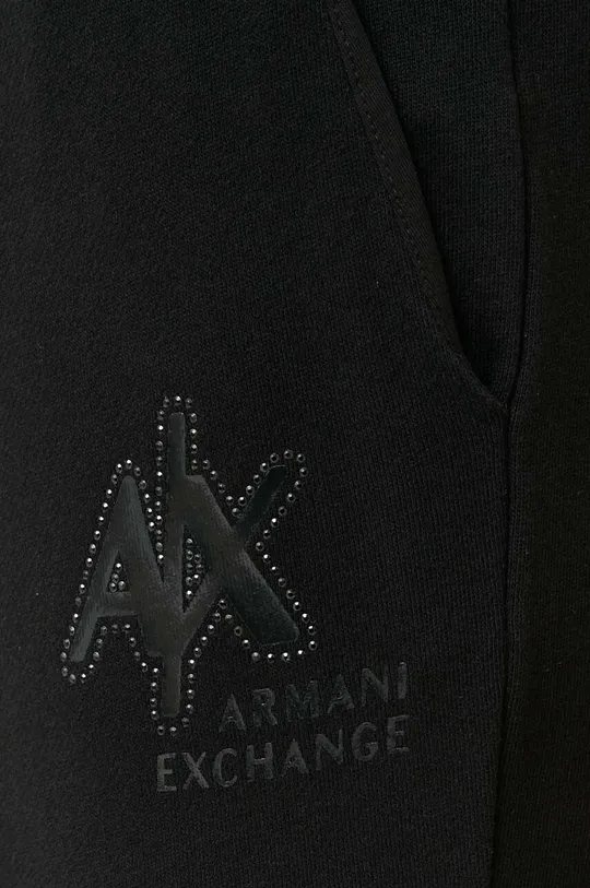čierna Tepláky Armani Exchange