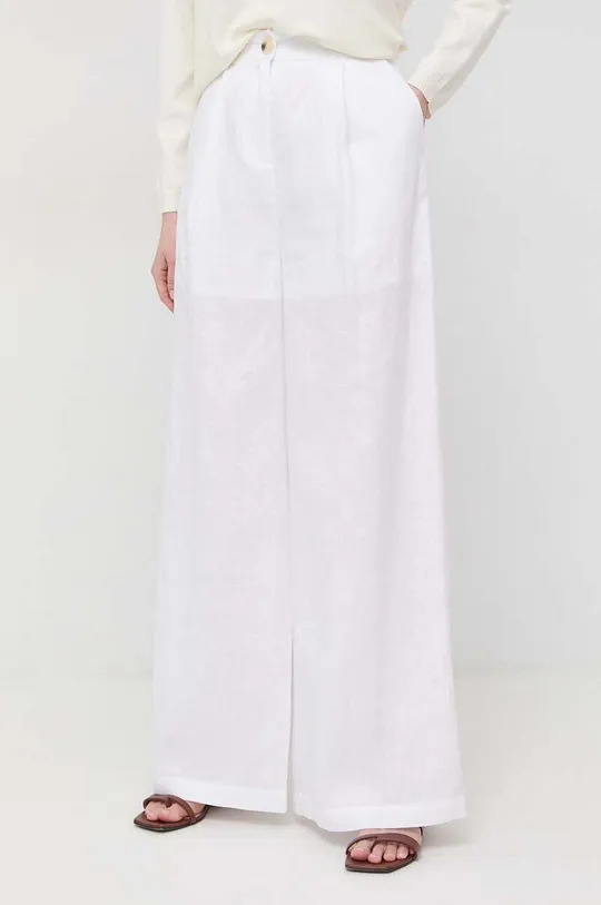 bela Lanene hlače Armani Exchange Ženski
