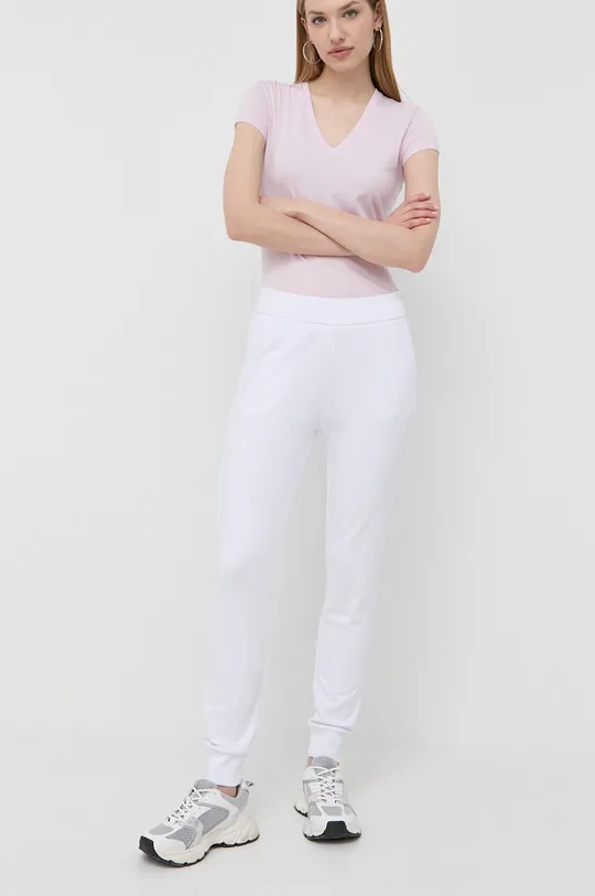 λευκό Παντελόνι φόρμας Armani Exchange Γυναικεία