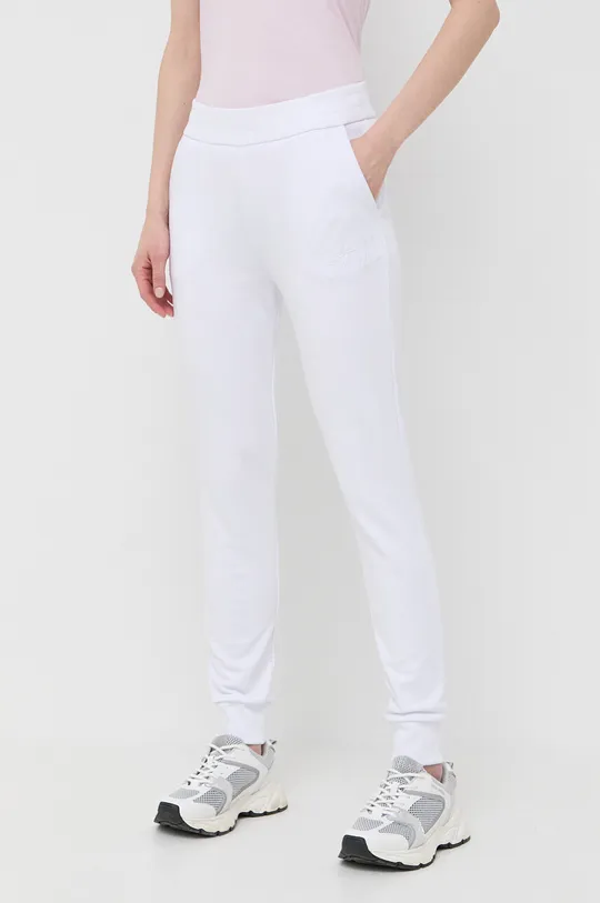 λευκό Παντελόνι φόρμας Armani Exchange