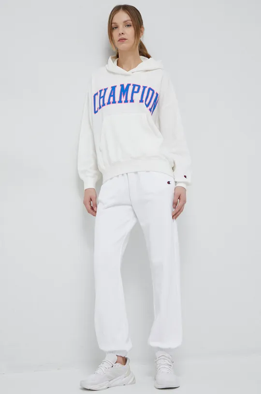 Champion spodnie dresowe biały