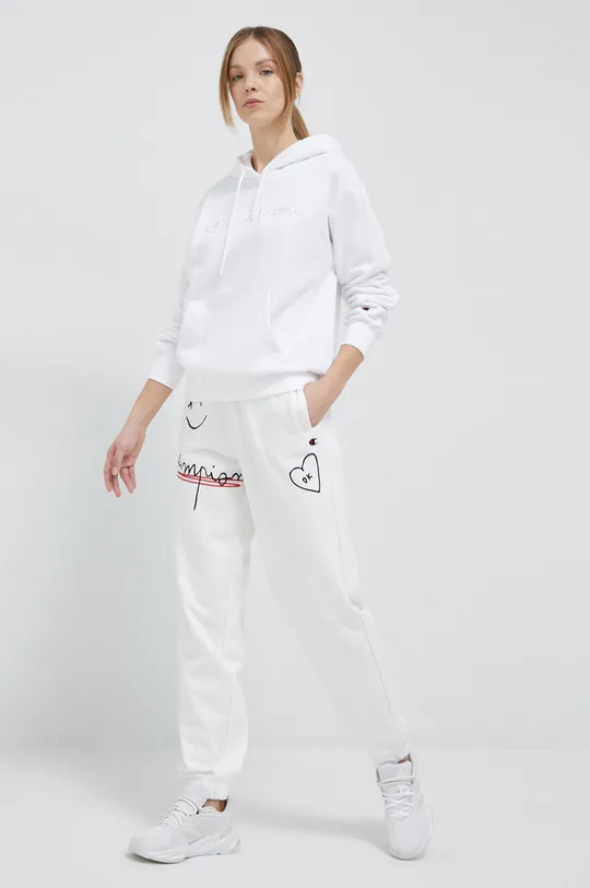 Παντελόνι φόρμας Champion λευκό