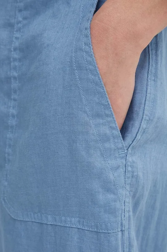 niebieski Lauren Ralph Lauren spodnie lniane