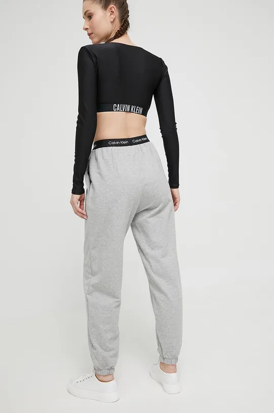 Бавовняні штани лаунж Calvin Klein Underwear сірий