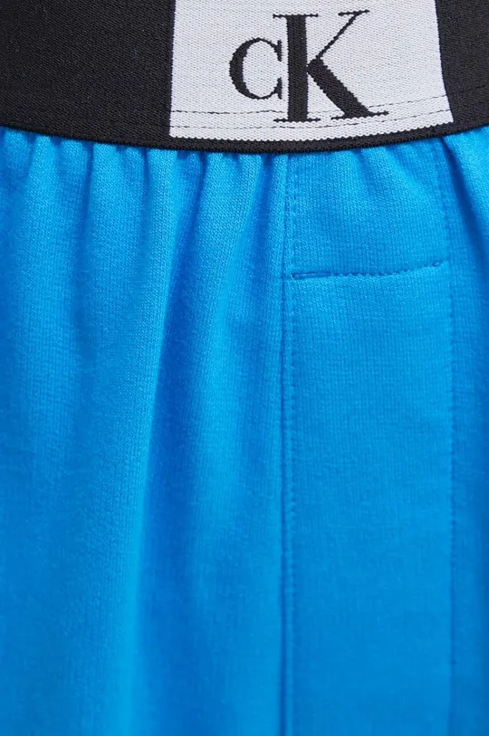 голубой Хлопковые штаны лаунж Calvin Klein Underwear