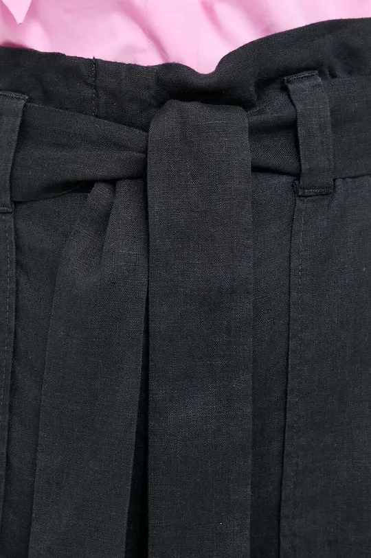 μαύρο Λινό παντελόνι MAX&Co.