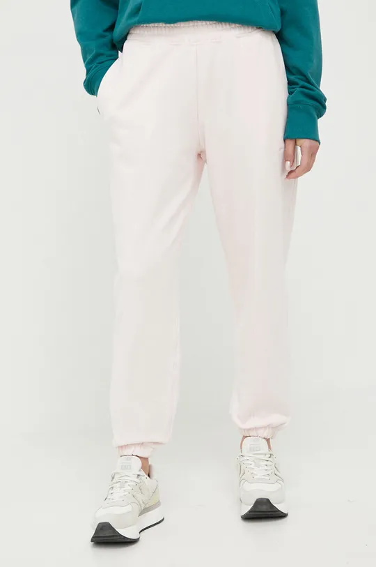 ροζ Βαμβακερό παντελόνι New Balance Γυναικεία