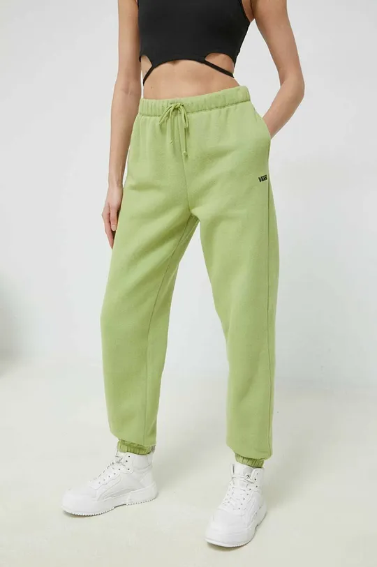 zielony Vans spodnie dresowe Damski