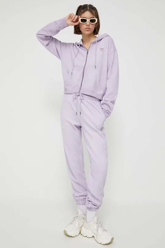 фіолетовий Спортивні штани Guess Originals Жіночий
