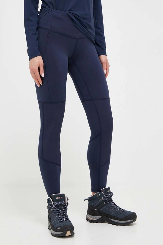 granatowy Mammut legginsy sportowe Zinal Hybrid Damski