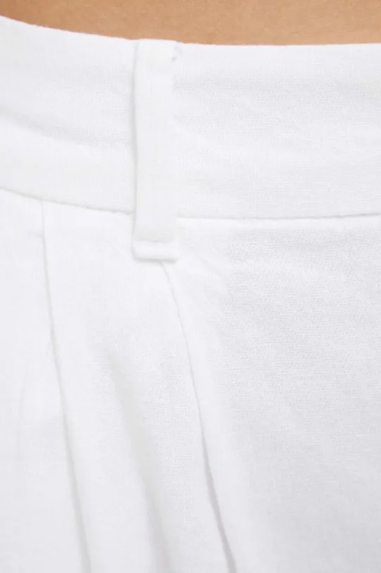 biały Hollister Co. spodnie z domieszką lnu