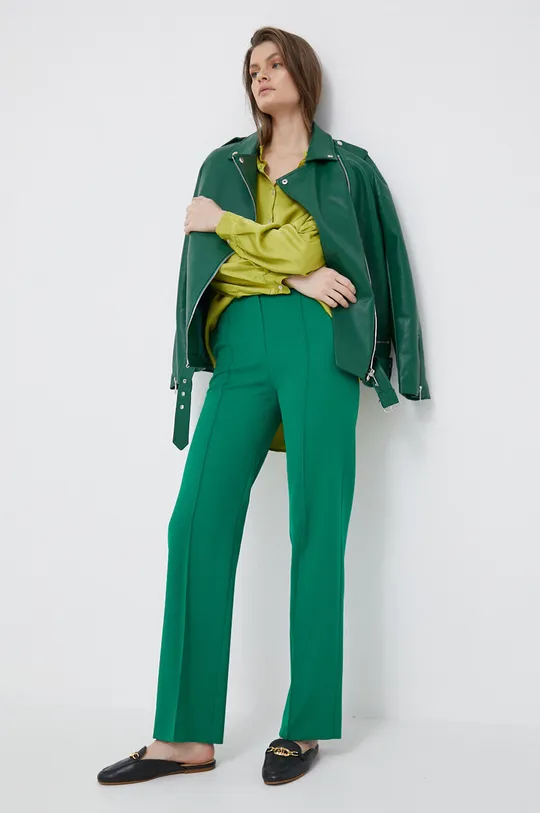 Joop! pantaloni in misto lana verde