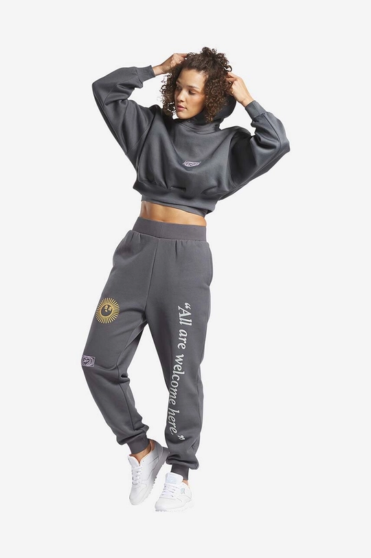 Reebok Classic pantaloni de trening Good Vibes Pant gri