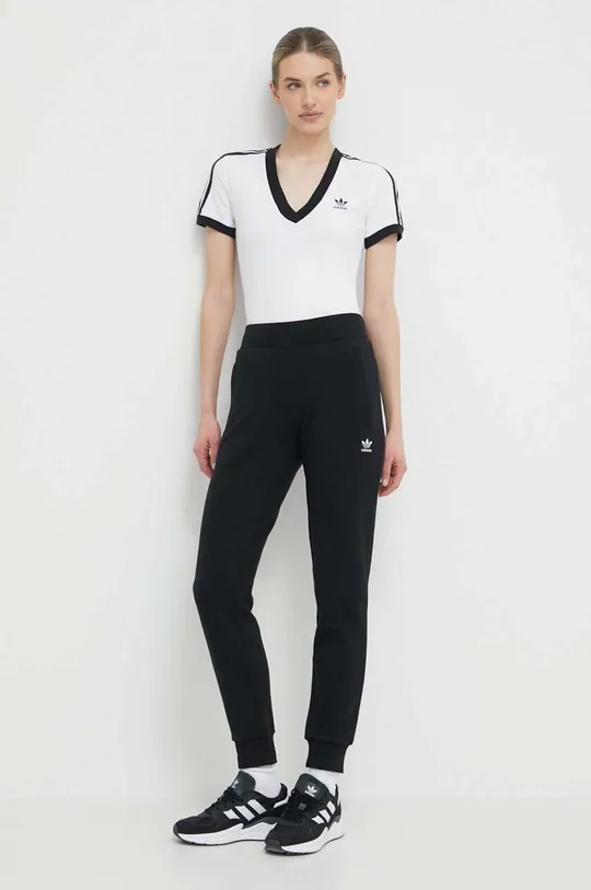 adidas Originals pantaloni da jogging in cotone nero
