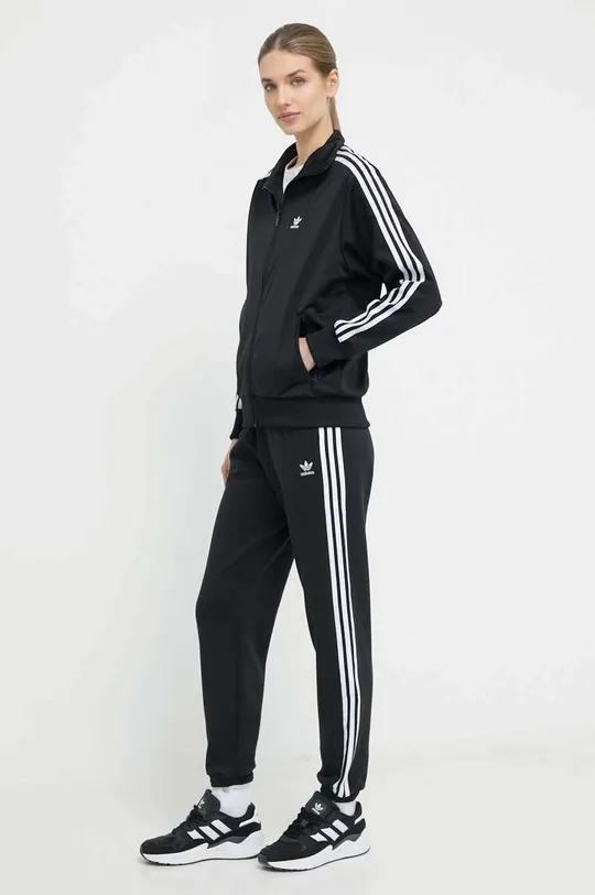 Pamučni donji dio trenirke adidas Originals crna