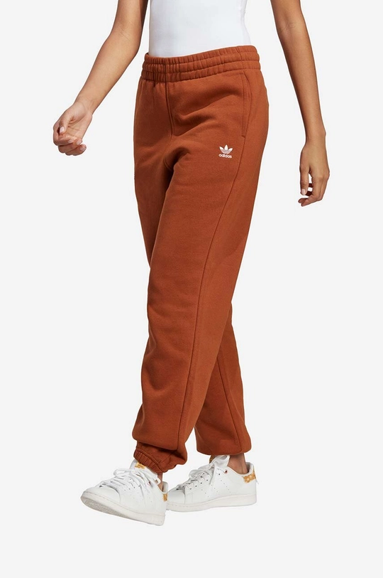 maro adidas Originals pantaloni de trening din bumbac De femei