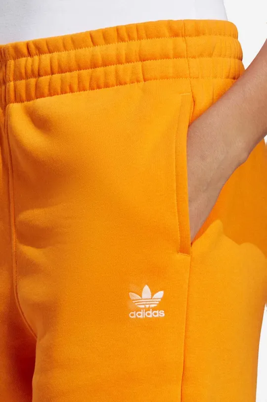 orange adidas Originals cotton joggers