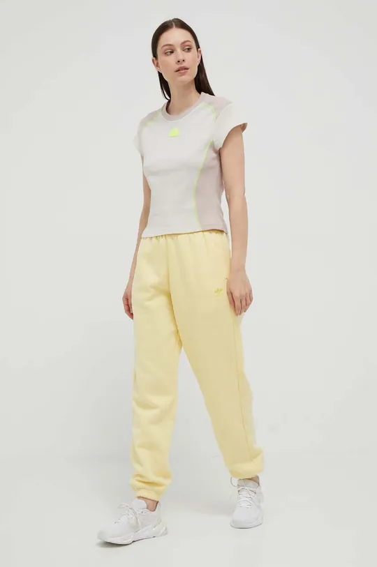 κίτρινο Παντελόνι φόρμας adidas Originals Γυναικεία