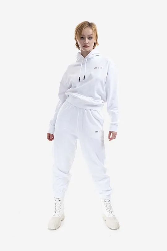Βαμβακερό παντελόνι MCQ λευκό
