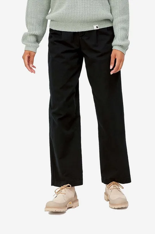 Памучен панталон Carhartt WIP Cara 100% памук