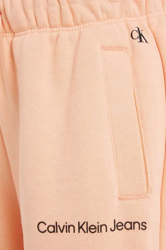oranžová Detské tepláky Calvin Klein Jeans