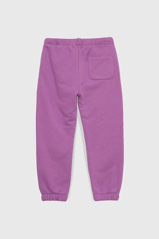 Дитячі спортивні штани Calvin Klein Jeans фіолетовий