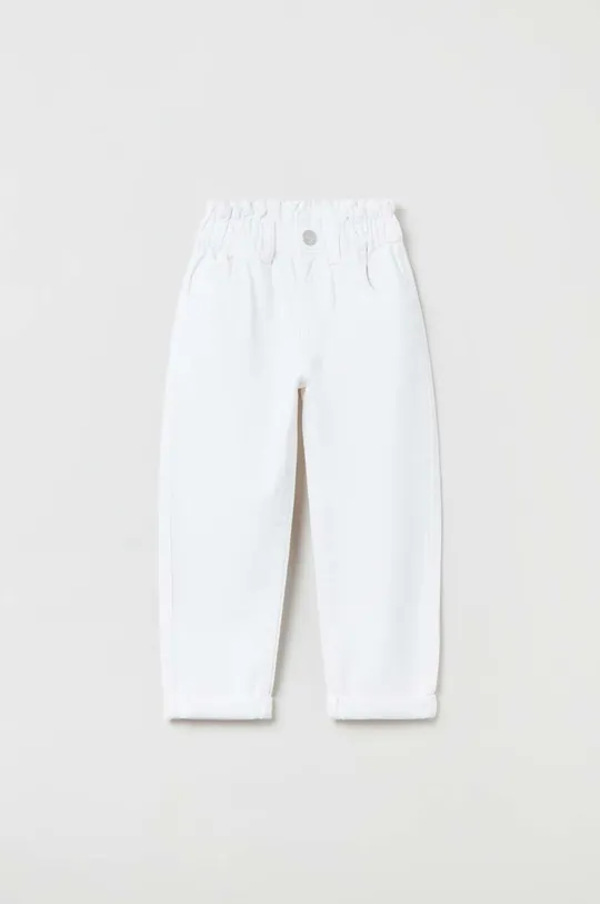 λευκό Παιδικό βαμβακερό παντελόνι OVS Για κορίτσια