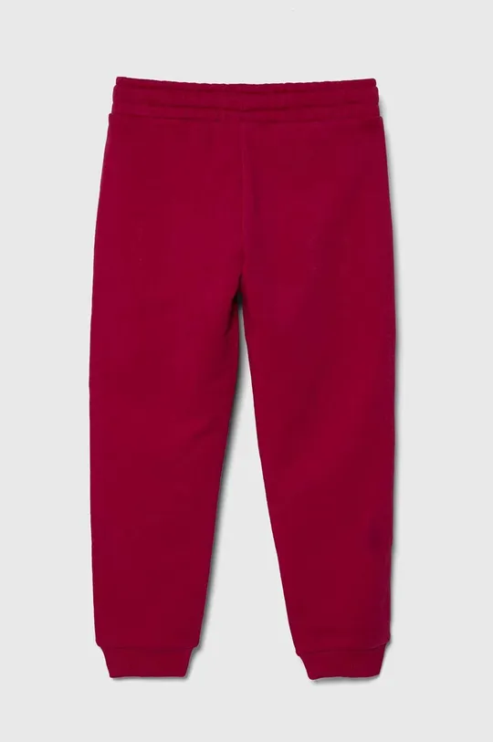 Дитячі бавовняні штани United Colors of Benetton рожевий