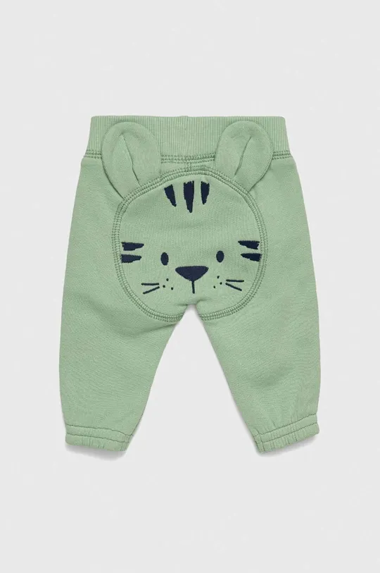 зелёный Хлопковые штаны для младенцев United Colors of Benetton Для девочек