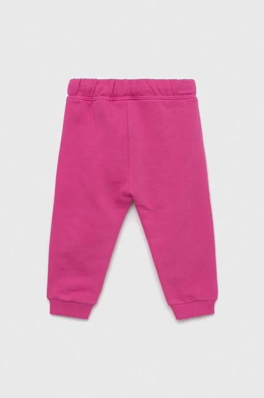 United Colors of Benetton spodnie bawełniane dziecięce fioletowy