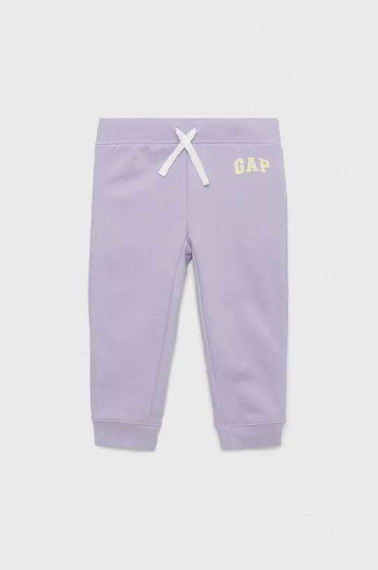 fioletowy GAP spodnie dresowe dziecięce Dziewczęcy