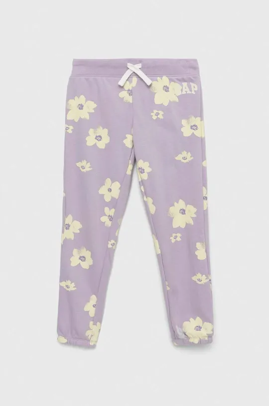 фіолетовий Дитячі спортивні штани GAP Для дівчаток