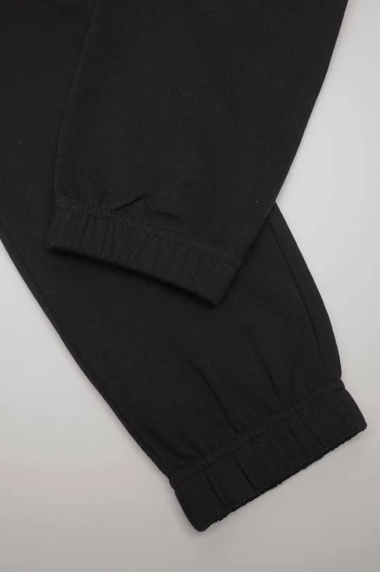 μαύρο Παιδικό βαμβακερό παντελόνι Coccodrillo