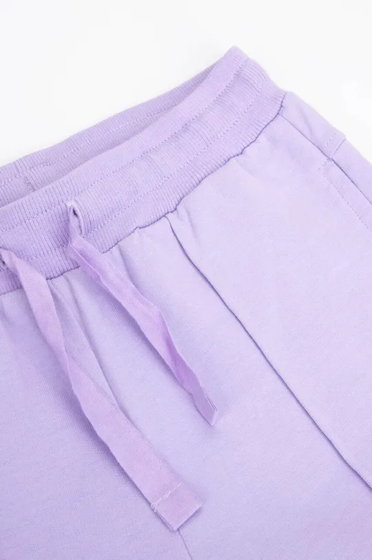 fialová Detské bavlnené nohavice Coccodrillo