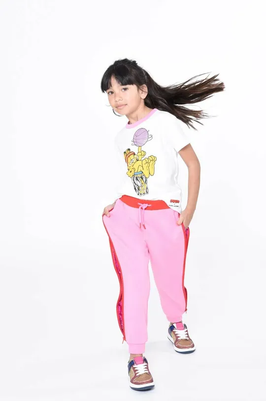 рожевий Дитячі спортивні штани Marc Jacobs Для дівчаток