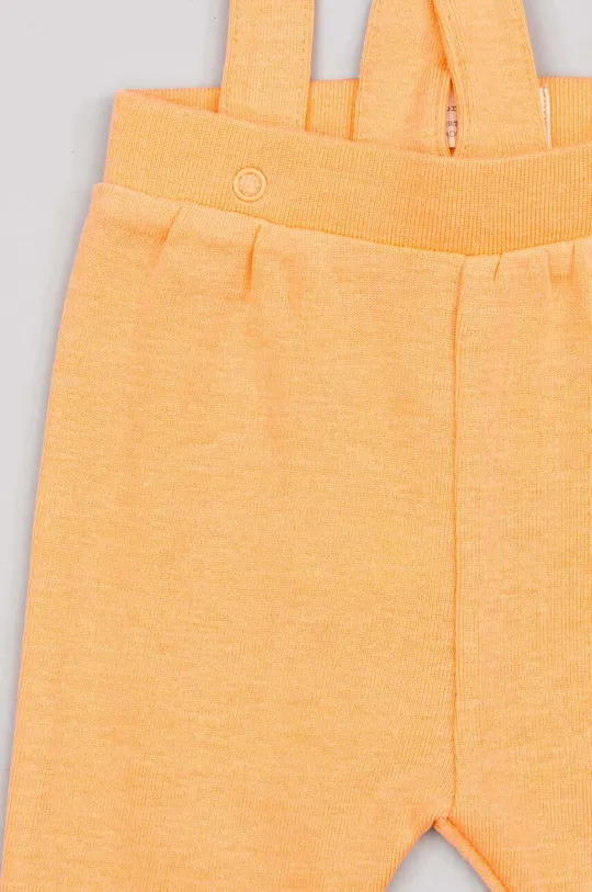 oranžna Otroške bombažne hlače zippy