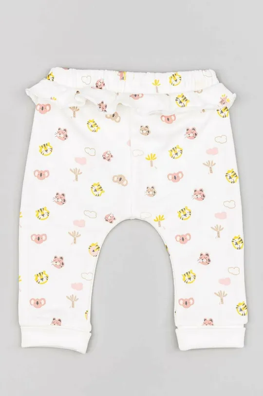 zippy spodnie dresowe niemowlęce biały