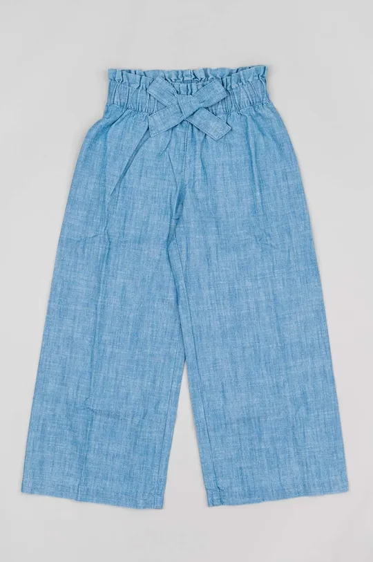 Detské bavlnené nohavice zippy modrá
