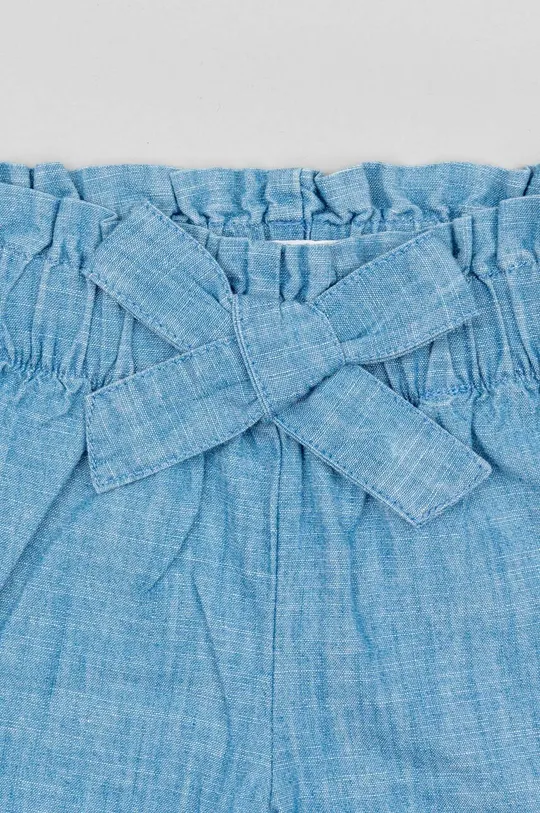 modra Otroške bombažne hlače zippy