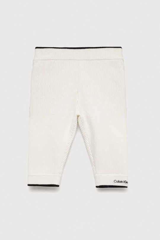 biały Calvin Klein Jeans spodnie dresowe dziecięce Dziecięcy