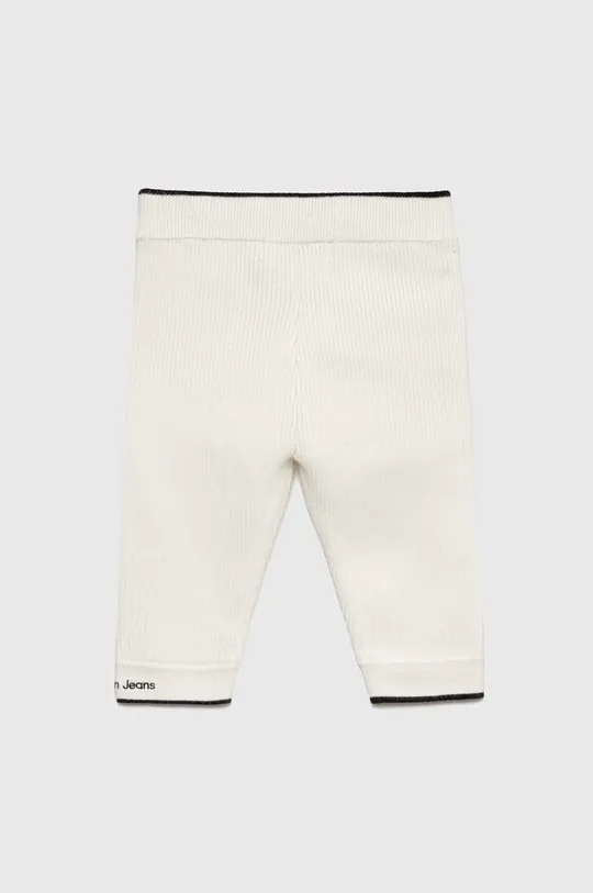 Detské tepláky Calvin Klein Jeans biela
